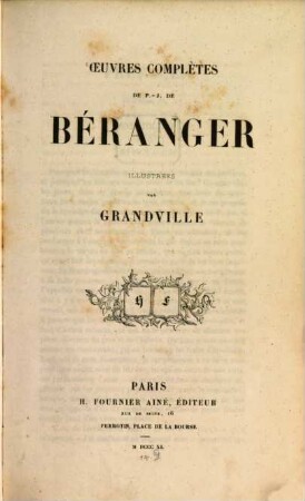 Oeuvres complètes de P.-J. Béranger
