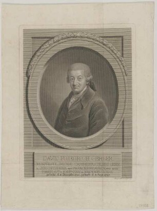 Bildnis des David Friedrich Oehler