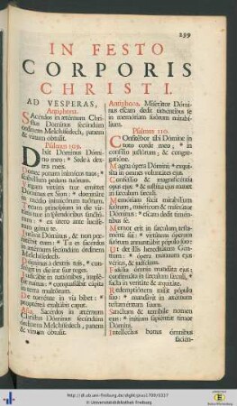In Festo Corporis Christi.