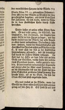 713-722, Dahin liessen es unsere ersten Eltern kommen. ...