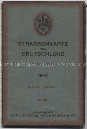 Verkehrskarte des Deutschen Automobilclubs von Deutschland