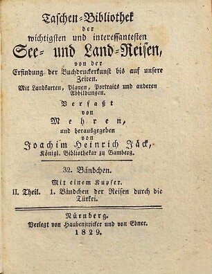 Taschen-Bibliothek der wichtigsten und interessantesten Reisen in die Türkei, 2,1
