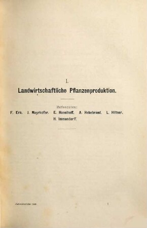 Jahresbericht über die Fortschritte auf dem Gesamtgebiet der Agrikultur-Chemie. 39. 1896 (1897) = N.F., Jg. 19