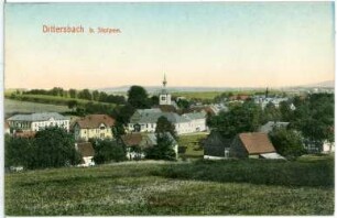 Dittersbach. Blick auf Dittersbach