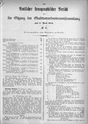 No. 15, 2. Mai 1912