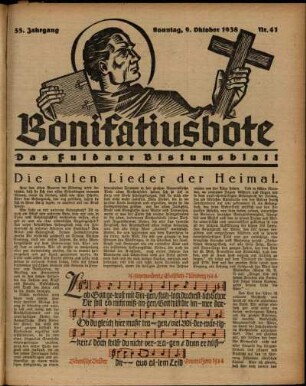 Ausgabe vom Sonntag, den 09. Oktober 1938.