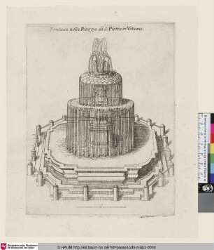 [Fontana nella Piazza di S.Pietro in Vaticano]