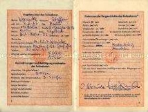 Teilnehmerheft für ein Kinderferienlager