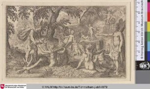 [Merkur zeigt Bacchus den Nymphen von Nysa; Mercury handing Bacchus over the nymphs of Mount Nysa, Lof-sanck van Bacchus: v.33-39]