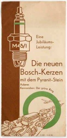 Die neuen Bosch-Kerzen mit dem Pyranit-Stein (Prospekt)