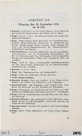 Dienstag, den 18. September 1934 ab 10 Uhr (Nr. 1-370)