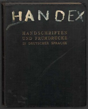 Handschriften und Frühdrucke in deutscher Sprache
