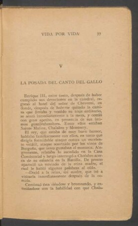 V - La posada del Canto del Gallo
