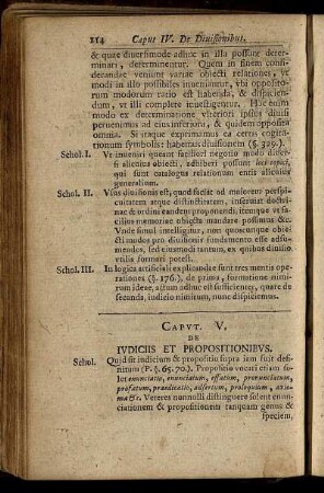 Caput V. De Iudiciis Ets Propositionibus.
