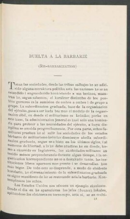 Buelta a la barbarie