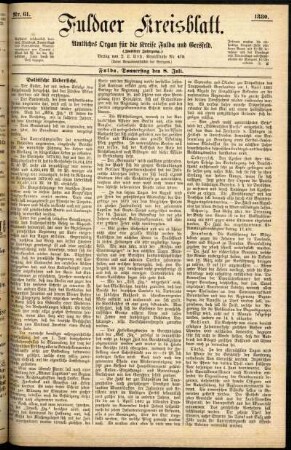 Ausgabe vom Donnerstag, den 08. Juli 1880.