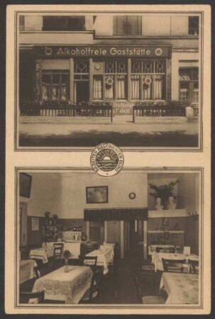 Ansichtskarte "Arbeiter Abstinenten Bund", Marheinekeplatz 3-4