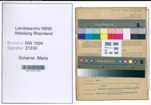 Entnazifizierung Maria Scharrer , geb. 08.03.1900 (Kauffrau)