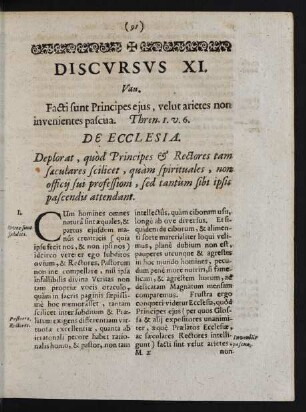 Discursus XI. Vau.