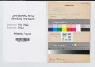 Entnazifizierung Rudolf Hilgers , geb. 24.05.1898 (Verwaltungsrat)