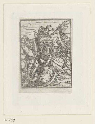 Kärrner, aus: Symphorien Barbier, Les images de la mort, Lyon 1562, D 1 verso