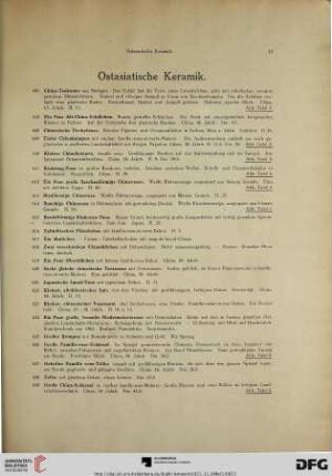 Ostasiatische Keramik (Nr. 606-680)