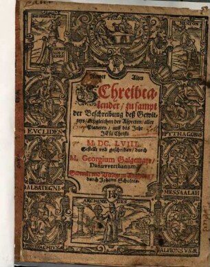 Newer Alter Schreibcalender : zu sampt der Beschreibung deß Gewitters, deßgleichen der Aspecten, aller Planeten, auff das Jahr Jesu Christi. M. DC. LVIII.