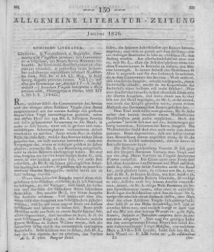 Servius: Commentarii in Virgilium Serviani. Bearb. v. A. Lion. Göttingen: Vandehoeck & Ruprecht 1826