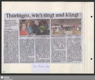 Thüringen, wie's singt und klingt