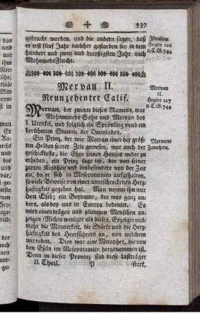Mervan II. Neunzehenter Calif