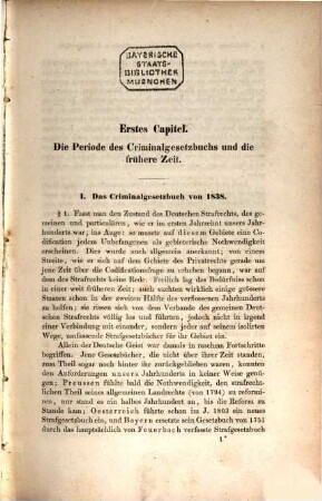 Das Königlich Sächsische und das Thüringische Strafrecht : ein Handbuch ; Einleitung und allgemeiner Theil