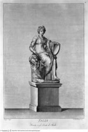 Il Museo Pio-Clementino, Tomo I-VII, Tomo I: Statue del Museo Pio-Clementino, Statue der Thalia