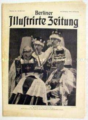 Wochenzeitschrift "Berliner Illustrirte Zeitung" u.a. mit einem Bildbericht über den Arbeitsdienst junger Frauen