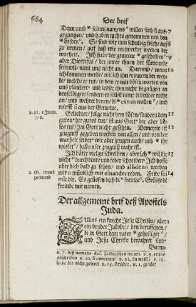 Der allgemeine brif deß Apostels Juda.