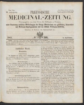 No 36. (4. September 1861) - No 39. (25. September 1861)