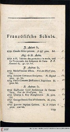 Französische Schule (Nr. 1750-2519)