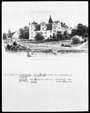 Ansicht vom Schloß in Bückeburg