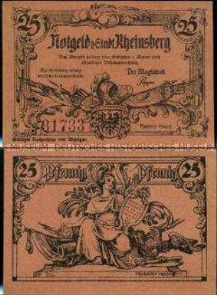 Rheinsberg 25 Pfennig