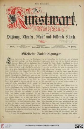 Bildliche Ankündigungen