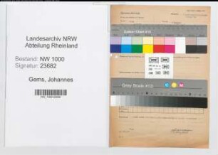 Entnazifizierung Johannes Gems, geb. 02.02.1900 (Justizinspektor)