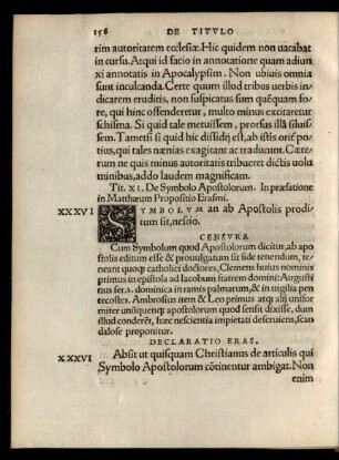 Tit. XI. De Symbolo Apostolorum.