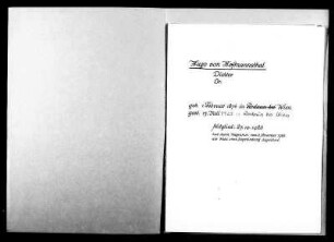 Hofmannsthal, Hugo von - Schriftsteller 1926 - Oktober - 27