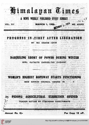 No. XXVIII (01 March 1959)