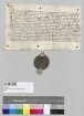 Michael der Schönberger bekennt, dass er für den Anger, gelegen bei Burg Trausnitz (Herzog Heinrichs Purkfried) zu Berg, den ihm der Herzog samt Haus und Garten gegeben hat, an das Kloster Seligenthal jährlich zwei Pfd. La. Pfg. zu entrichten habe. S: Michael der Schönberger