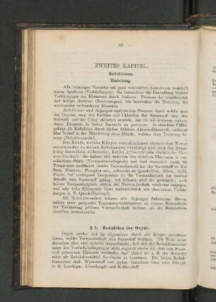 § 1. Reduktion der Oxyde.