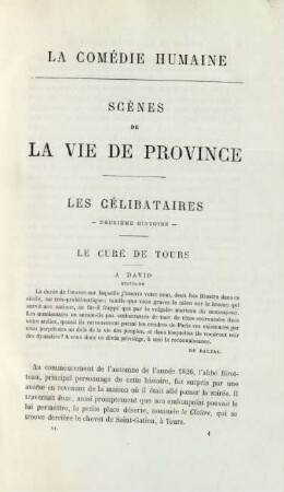 La Comédie humaine. Scènes de la vie de province