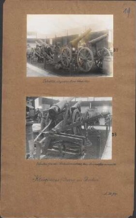 Erbeutete französische Schleudermaschine, zum Minenwerfer verwendet