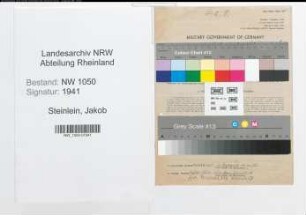 Entnazifizierung Jakob Steinlein , geb. 16.08.1889 (Lehrer)