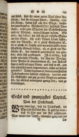 Sechs und zwanzigstes Capitel - Dreyßigstes Capitel