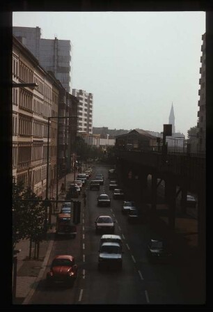 Diapositive: Skalitzer Straße, Wassertorplatz, 1985